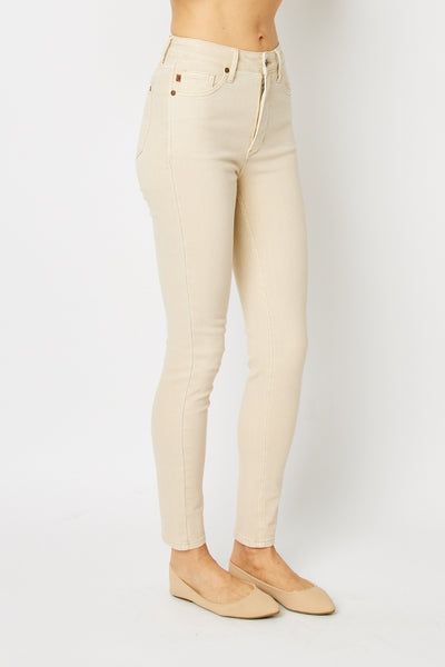 Judy Blue High Rise Garment Dyed Tummy Control Skinny Jeans - Exclusive-Jeans-Sunshine and Wine Boutique