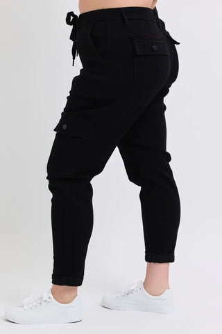 Judy Blue Full Size High Waist Cargo Cuffed Jogger Plus Size