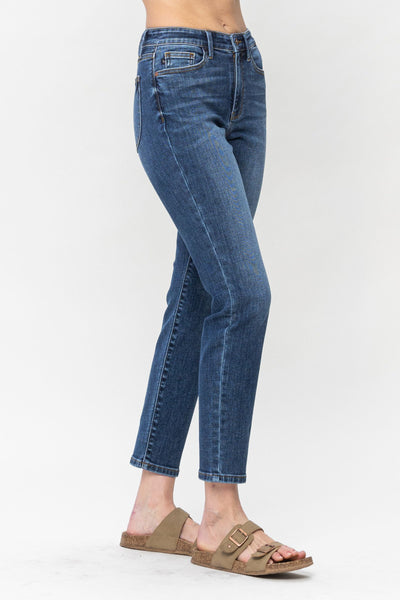 Judy Blue High Waist Shield Back Pocket Slim Denim 82549-Jeans-Sunshine and Wine Boutique