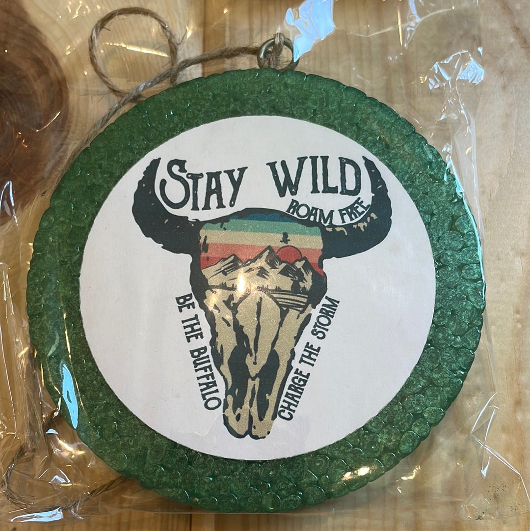 Freshie, Baja Cactus- Stay Wild Scull-Vehicle Air Fresheners-Sunshine and Wine Boutique