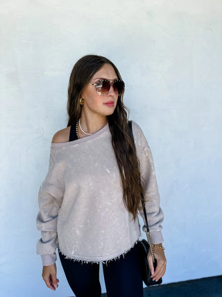 Kali Mineral Wash Sweatshirt In Assorted Colors