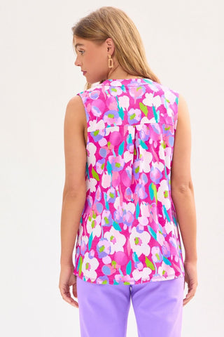 Dear Scarlett Dear Scarlett Lizzy Tank Top in Magenta