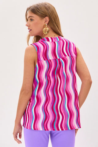 Dear Scarlett Dear Scarlett Lizzy Tank Top in Multi Pink