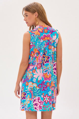 Dear Scarlett Dear Scarlett Lizzy Tank Dress in Blue