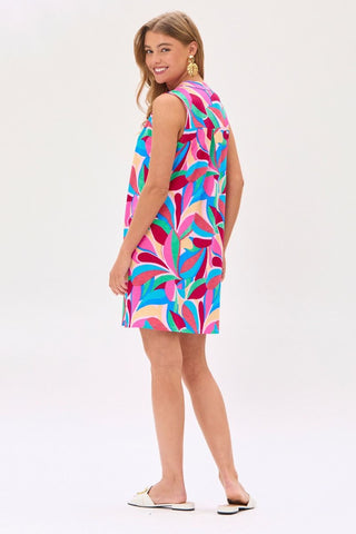 Dear Scarlett Dear Scarlett Lizzy Tank Dress in RoyalMulti