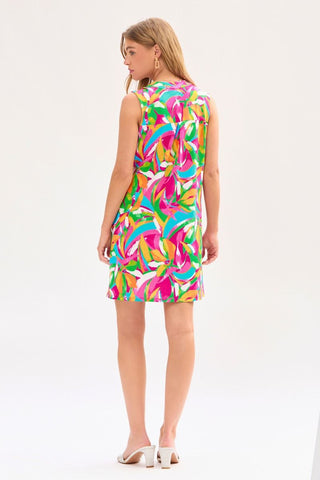 Dear Scarlett Dear Scarlett Lizzy Tank Dress in Multi