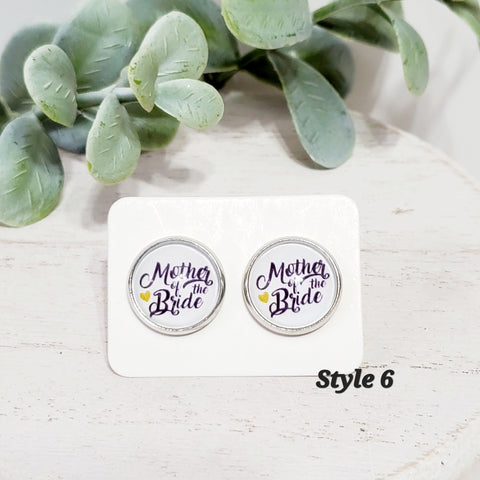 Bridal Studs | Style 6-Earrings-Sunshine and Wine Boutique
