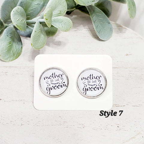 Bridal Studs | Style 7-Earrings-Sunshine and Wine Boutique