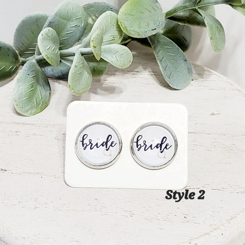 Bridal Studs | Style 2-Earrings-Sunshine and Wine Boutique