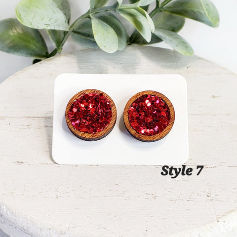 KC Wood Studs | Style 7-Sunshine and Wine Boutique