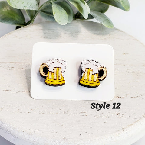 KC Wood Studs | Style 12-Sunshine and Wine Boutique