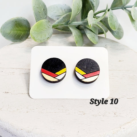 KC Wood Studs | Style 10-Sunshine and Wine Boutique