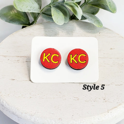 KC Wood Studs | Style 5-Sunshine and Wine Boutique