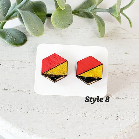 KC Wood Studs | Style 8-Sunshine and Wine Boutique
