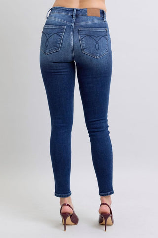 Judy Blue Mid Rise Thermal Skinny Denim Jeans 82635