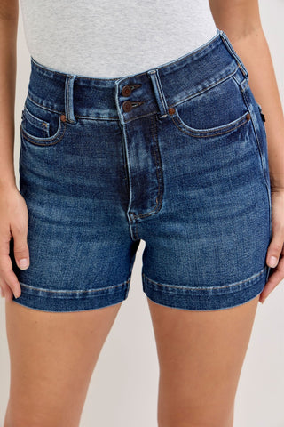 Judy Blue High Waist Tummy Control Slim Denim Short 150350