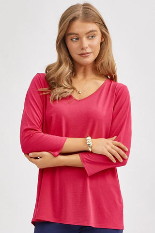 Dear Scarlett Dear Scarlett Signature Classic V-Neck Top