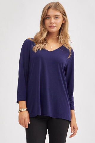 Dear Scarlett Dear Scarlett Signature Classic V-Neck Top