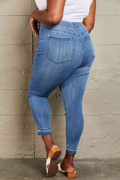 Judy Blue Janavie Full Size High Waisted Pull On Skinny Jeans - Exclusive-Jeans-Sunshine and Wine Boutique