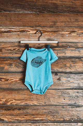 2 Fly Girl's Hey Howdy One Piece, Teal