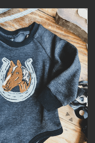 2 Fly Kid's Good Ol Days Long Sleeve Tee, Charcoal