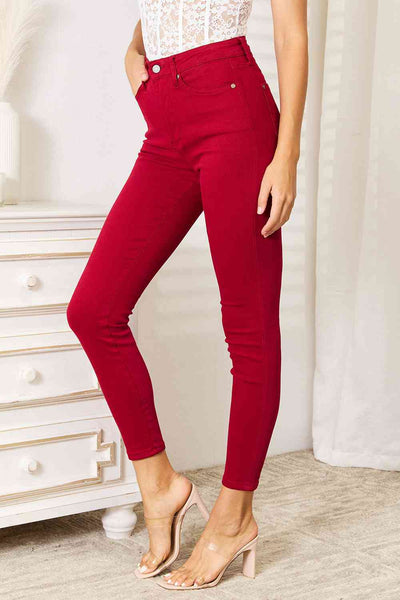 Judy Blue Full Size High Waist Tummy Control Skinny Jeans - Exclusive-Jeans-Sunshine and Wine Boutique