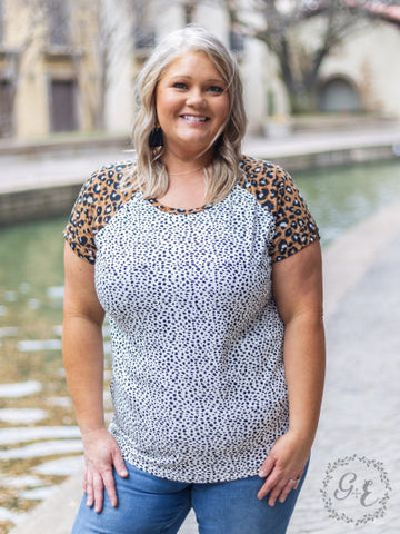 Southern Grace You're Spot on Top, Dalmatian & Leopard Top-Shirts & Tops-Sunshine and Wine Boutique