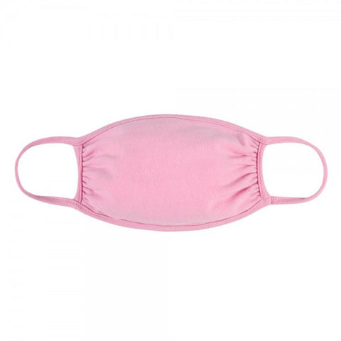 Sunshine & Wine Boutique Adult Round Solid Pink T-Shirt Cloth Face Mask-Face Mask-Sunshine and Wine Boutique