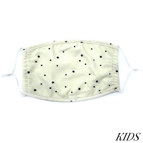 Sunshine & Wine Boutique Kids Do everything in Love Brand Adjustable Stars Fashion Face Mask, ivory-Face Mask-Sunshine and Wine Boutique
