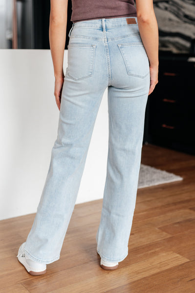 Judy Blue High Rise Control Top Vintage Wash Straight Jeans 88576 - Exclusive-Jeans-Sunshine and Wine Boutique