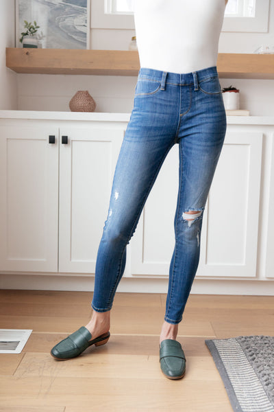 Judy Blue Mid Rise Pull On Skinny Jegging 88255 - Exclusive-Jeans-Sunshine and Wine Boutique