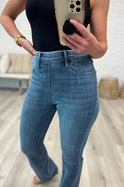 Judy Blue Paula High Rise Pull On Slim Bootcut - Exclusive-Jeans-Sunshine and Wine Boutique