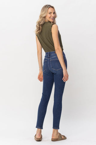 Judy Blue High Waist Front Inseam & Slit Skinny Denim Jeans 82494