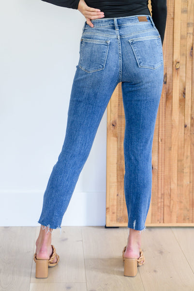 Judy Blue Destroyed Hi Waist Relaxed Fit Jeans 82306 - Exclusive-Jeans-Sunshine and Wine Boutique