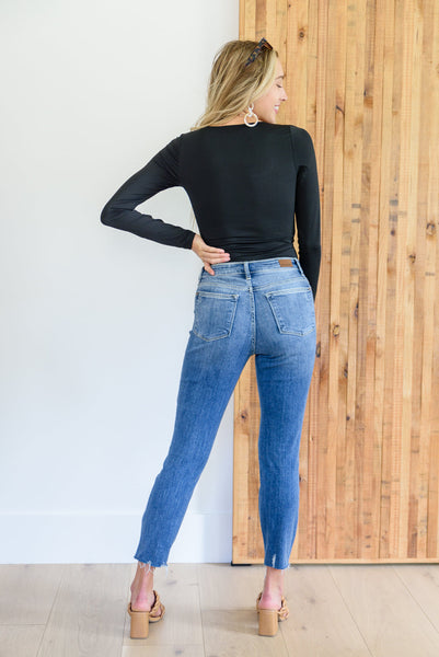 Judy Blue Destroyed Hi Waist Relaxed Fit Jeans 82306 - Exclusive-Jeans-Sunshine and Wine Boutique