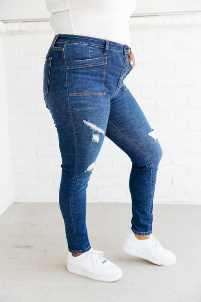 Judy Blue Patch Of Cargo Skinnies - Exclusive-Jeans-Sunshine and Wine Boutique