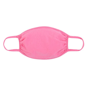 Sunshine & Wine Boutique Kids Round Solid Pink T-Shirt Cloth Face Mask-Face Mask-Sunshine and Wine Boutique
