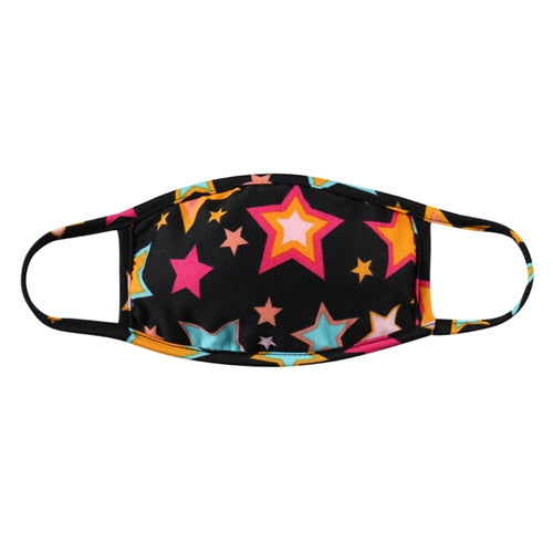 Sunshine & Wine Boutique Youth Round Star Face Mask & Filter Pocket-Face Mask-Sunshine and Wine Boutique