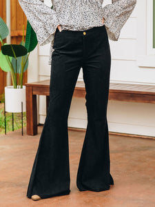 Southern Grace In the Dark of Night Flare Pants, Black-Clothing-Sunshine and Wine Boutique