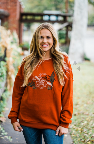 2 Fly Western Way of Life Pullover-Shirts & Tops-Sunshine and Wine Boutique