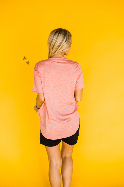 2 Fly The Basic Short Sleeve Top, Peaches-Shirts & Tops-Sunshine and Wine Boutique