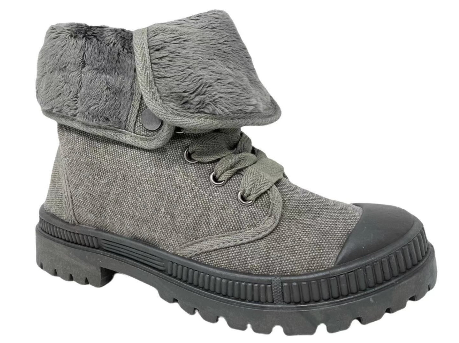 Very G "In Charge" Gray Snap Boot-Shoes-Sunshine and Wine Boutique