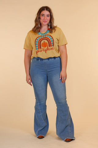 Southern Grace The Jolene High Rise Light Wash Flare Denim Jeans