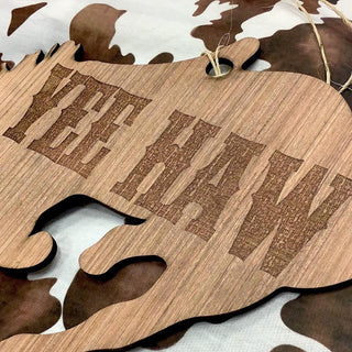The Whole Herd Wooden Door Hanger, Yee Haw Bronco