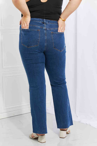 Judy Blue Ava Full Size Cool Denim Tummy Control Flare - Exclusive-Jeans-Sunshine and Wine Boutique