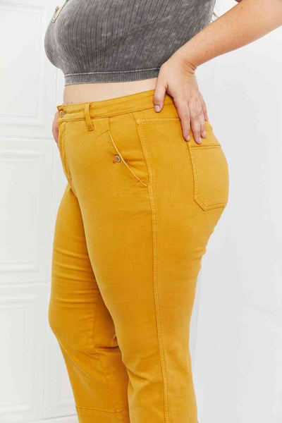 Judy Blue Jayza Straight Leg Cropped Jeans - Exclusive-Jeans-Sunshine and Wine Boutique