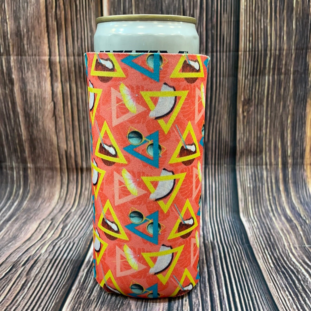The Swanky Blossom Slim Can Cooler, Coconut-Can & Bottle Sleeves-Sunshine and Wine Boutique