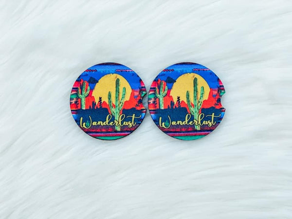 The Swanky Blossom Car Coasters - Wanderlust-Coasters-Sunshine and Wine Boutique