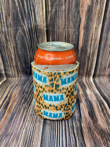 The Swanky Blossom Regular Can Cooler, Mama Leopard-Can & Bottle Sleeves-Sunshine and Wine Boutique
