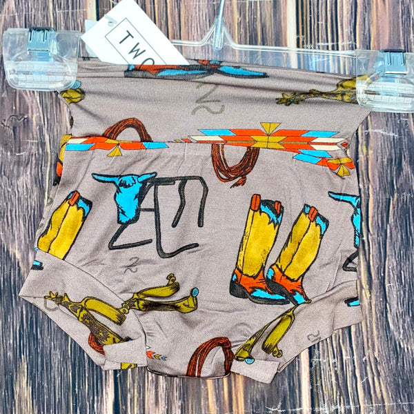 2 Fly Girl's Rusty Roper Bummies-Baby & Toddler Bottoms-Sunshine and Wine Boutique